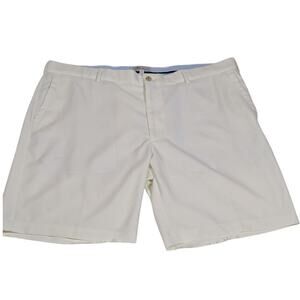 Peter Millar Mens Salem Performance Golf Shorts White Size 40